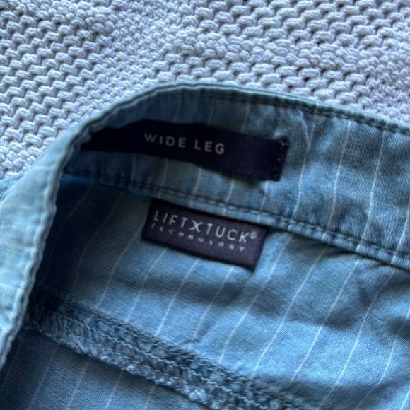 NYDJ NWT Teresa Wide Leg Summer Stripe Placket Pants - Picture 8 of 12